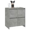 vidaXL Sideboards 2 pcs Concrete Gray 27.6"x16.1"x29.5" Engineered Wood