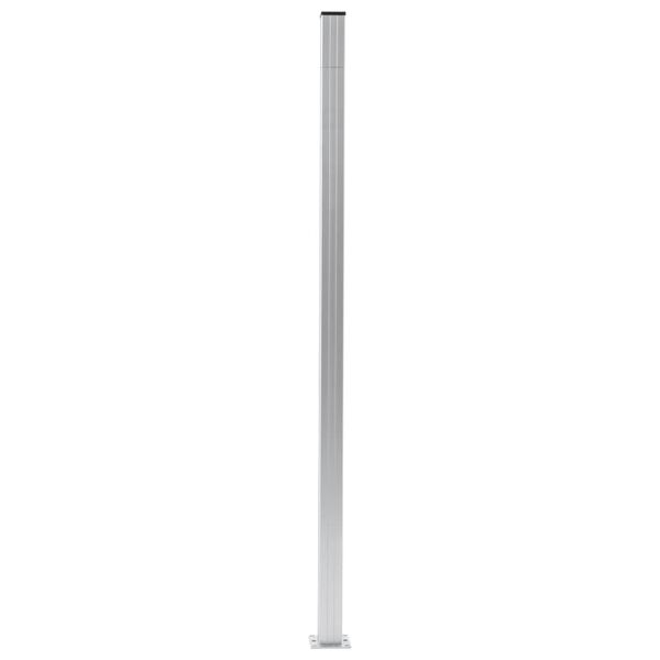 vidaXL Fence Posts 3 pcs Aluminum 72.8"