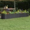 vidaXL Garden Raised Bed Anthracite Powder-coated steel Large Durable