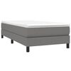 vidaXL Bed Frame Dark grey Fabric (100% polyester), plywood, engineered wood