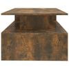 vidaXL Coffee Table Smoked Oak Engineered Wood 35.4 x 23.6 x 16.7 in