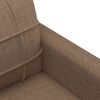 vidaXL 2-seater Sofa Brown Fabric (100% polyester), metal, textilene