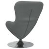 vidaXL Egg Chair Dark Grey 24.80 x 28.74 x 35.43 in Fabric