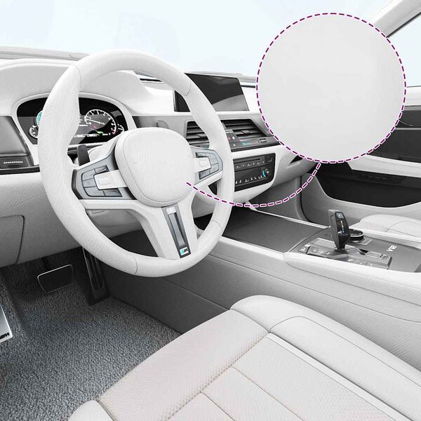 vidaXL Car Films 2 pcs 4D White 39.4x59.1"+19.7x59.1"