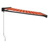 vidaXL Retractable Awning Orange and Brown