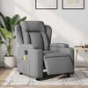 vidaXL Electric Massage Recliner Chair Light Grey Polyester, Metal, Plywood