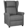 vidaXL Recliner Chair Light gray Fabric (100% polyester), metal, plywood