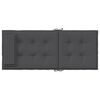 vidaXL Highback Chair Cushion Set of 4 Anthracite