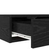 vidaXL Bed Drawers Black Oak 59.06 x 14.37 x 6.50 in Engineered Wood