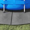 vidaXL Pool Ground Cloth Light Gray &Oslash;96.1" Polyester Geotextile