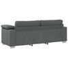 vidaXL Sofa Dark Grey 86.22 x 30.31 x 32.28 in Fabric