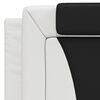 vidaXL Bed White and Black