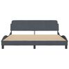 vidaXL Bed Frame Dark Grey