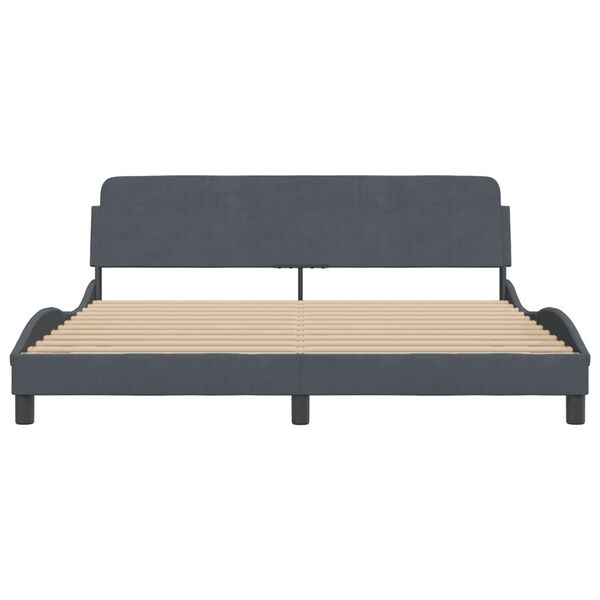 vidaXL Bed Frame Dark Grey