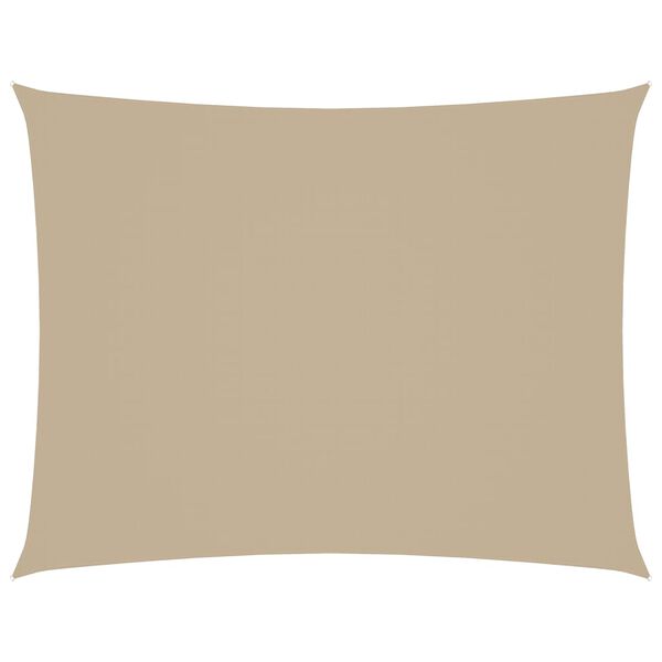 vidaXL Sunshade Sail Oxford Fabric Rectangular 8.2x13.1' Beige