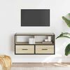 vidaXL TV Cabinet Sonoma Oak Engineered wood, metal Medium TV Cabinet