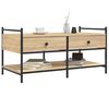vidaXL Coffee Table Sonoma oak Engineered wood, metal Medium