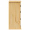 vidaXL Bathroom Wall Cabinet Honey wax finish
