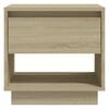 vidaXL Bedside Cabinet Set of 2 Sonoma Oak Engineered Wood Standard