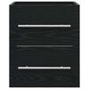 vidaXL Sink Cabinet Black Oak 15.16 x 16.14 x 18.90 in Engineered Wood