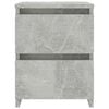 vidaXL Nightstand Concrete grey Engineered wood Small Bedside Cabinet