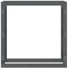  vidaXL Firewood Rack Grey 39.4x9.8x39.4" Solid Wood Pine