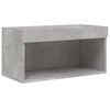 vidaXL 6 Piece TV Wall Units with LED Concrete Gray Engineered Wood