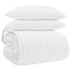 vidaXL Duvet Set with Pillow 3 pcs White Down Feather