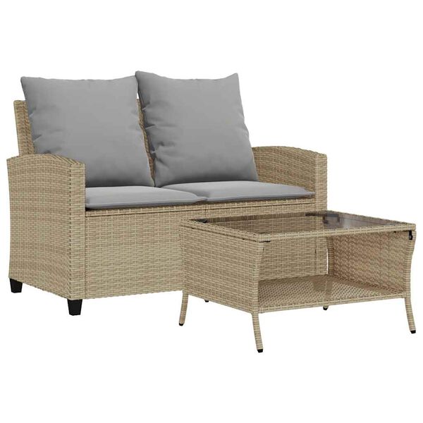 vidaXL Garden Sofa Beige