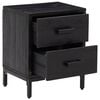 vidaXL Bedside Cabinet Set of 2 Black