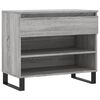 vidaXL Shoe Cabinet Grey Sonoma Engineered Wood Medium Shoe Cabinet