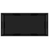 vidaXL Coffee Table Black Tempered Glass Medium Coffee Table