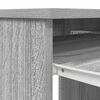 vidaXL Desk Grey Sonoma Engineered Wood 33.9x19.3x29.9 in Desk