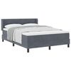 vidaXL Box Spring Bed Dark Grey 78.74 x 62.99 in Polyester