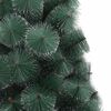 vidaXL Artificial Christmas Tree Green with white tips PET, Steel 59.1 in
