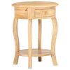 vidaXL Side Table 14.6"x14.6"x24" Solid Mango Wood
