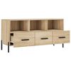 vidaXL TV Cabinet Sonoma Oak Engineered Wood 40.2 in x 14.2 in x 19.7 in