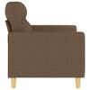 vidaXL 2-seater Sofa Brown 100% polyester, metal, textilene Compact
