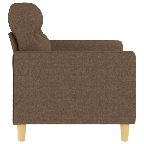 vidaXL 2-seater Sofa Brown 100% polyester, metal, textilene Compact