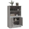 vidaXL Highboard Grey Sonoma Engineered Wood Medium Highboard