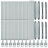 vidaXL Fence Post Other 52 pcs Grey 1.26 x 1.26 x 34.84 in Steel