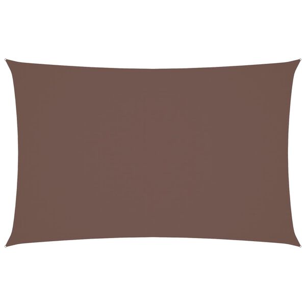 vidaXL Sunshade Sail Oxford Fabric Rectangular 13.1x23.0' Brown