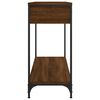vidaXL Console Table Brown Oak Engineered Wood 39.4x13.6x29.5 in