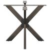 vidaXL Dining Table Leg Spider Shape Natural Steel 33.5 x 33.5 x (28.3-28.7) " Steel