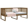 vidaXL Day Bed Honey brown Solid pine wood 39.4x78.7 in