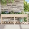 vidaXL Garden Planter Beige 80.12 x 20.87 x 30.12 in Solid Fir Wood