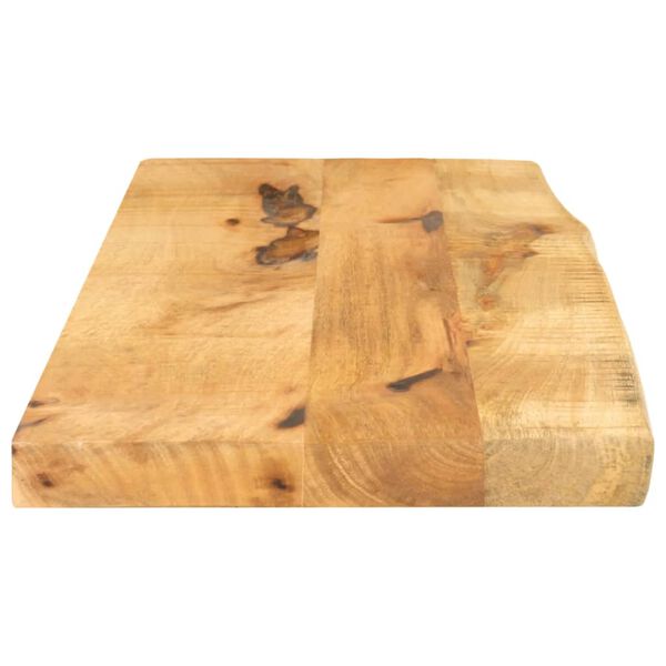 vidaXL Table Top Brown Solid rough mango wood 31.5 x 11.8 in Hardwood