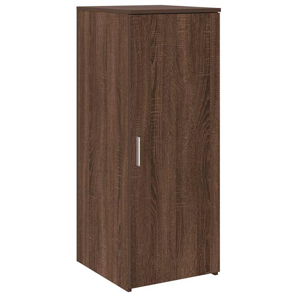 vidaXL Storage Cabinet Brown Oak Engineered wood Medium Storage Cabinet