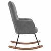 vidaXL Rocking Chair Dark Gray Velvet
