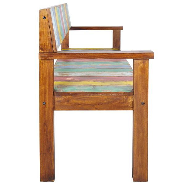 vidaXL Bench Multicolour Solid reclaimed wood (teak, mango, pine, beech)